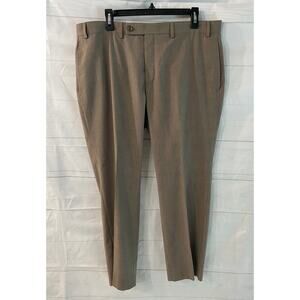 Lauren Ralph Lauren Dress Pants Men's (38”Wx28.5”L) Flat Front Brown Plaid #